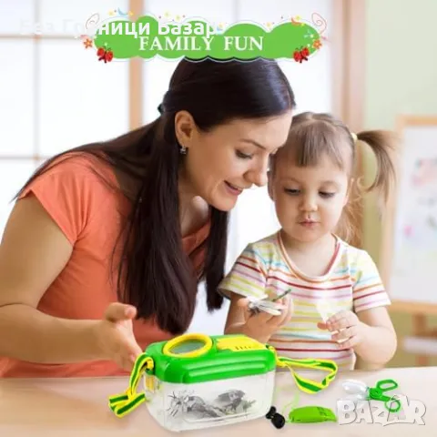 Нов Детски комплект за лов на насекоми 10 части – играчка за изследване, снимка 6 - Образователни игри - 49392476