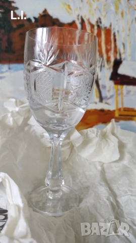 Кристални чаши за вино , снимка 4 - Сервизи - 51699026