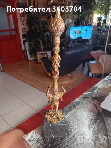 бронзова  статуетка, снимка 5 - Антикварни и старинни предмети - 51364272