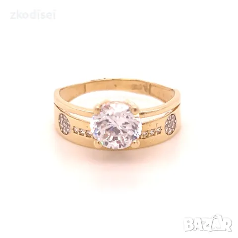 Златен дамски пръстен 3,57гр. 14кр.проба:585 размер:61 модел:4099-4