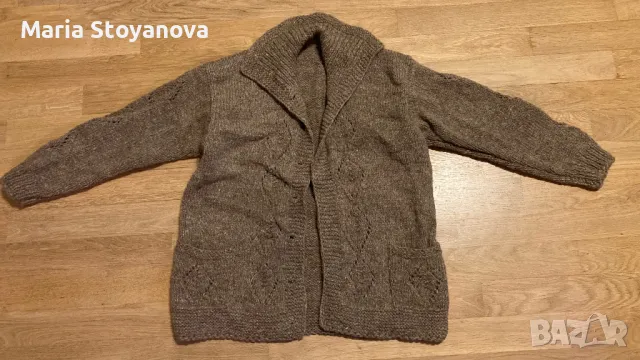 Плетена вълнена жилетка, снимка 2 - Жилетки - 49248351