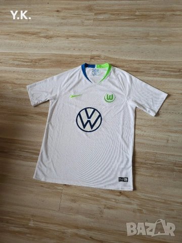 Оригинална мъжка тениска Nike Dri-Fit x VfL Wolfsburg / Season 19-20 (Third), снимка 2 - Тениски - 53721730