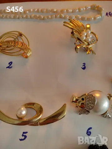 Бижута,Колие,Гривна.Перли.Седеф.Брошка, снимка 8 - Бижутерийни комплекти - 49659815