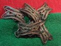 СТАРИННА ФИЛИГРАННА ПОСРЕБРЕНА МЕДНА ГРИВНА РЪЧНА РЕТРО ИЗРАБОТКА с НУЖДА от ЛЕКА РЕСТАВРАЦИЯ 44743, снимка 3