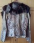 Кожено яке с яка от ракун, снимка 2