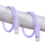 Кабел USAMS US-SJ567 Type-C PD100W 1.2 метра / лилав, снимка 4