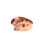 Златен дамски пръстен с рубин 7,87гр. размер:55 14кр. проба:585 модел:18449-2, снимка 3