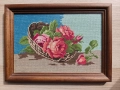 Гоблен с рози 31х22 см., снимка 1