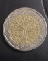 2 евро, 2000г., Франция, ”Дървото на живота” , снимка 3