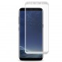 3D Извит стъклен протектор за Samsung Galaxy S8 / Бял