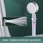 Иновативна душ слушалка с турбо перка, 3D ефект и филтър за водата, снимка 11