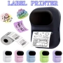 Принтер за етикети Преносим Термопринтер за малък бизнес, адрес, лого, дрехи, Принтер за стикери, снимка 1