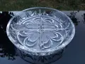 Българско кристално плато за разядки, снимка 1