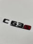 Черна емблема надпис C63s AMG за Mercedes Мерцедес, снимка 4