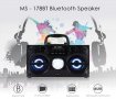 Преносима Bluetooth тонколона с LED светлини MS - 178BT, снимка 2