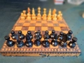 мини дървен шах от соца 30/6, снимка 1