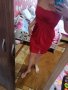 Уникална червена рокля 