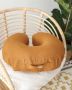 Babyly ленена възглавница за хранене – карамел, снимка 1