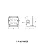 Комплект LED светлини OSRAM LEDriving CUBE VX80-SP 12/24V 1300lm 6000K, снимка 2