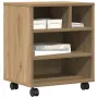 vidaXL Стойка за принтер Дъб артизан 41 x 32 x 48 см, снимка 3