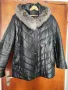 Дамско ватирано яке от естествена кожа , снимка 1