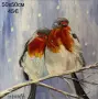 Зимни картини с маслени бои , снимка 3