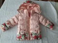 Зимно яке за бебе момиче. Размер 12-18м, снимка 1