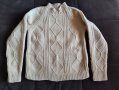 Ръчно плетен вълнен пуловер , снимка 1 - Детски пуловери и жилетки - 40346595