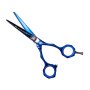 Фризьорска ножица FR International модел N1, Синя, снимка 1 - Фризьорски принадлежности - 41863382