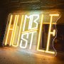 Appneon Hustle LED неонова табела за декорация на стена 35х24 см, снимка 7