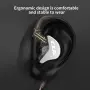 Слушалки CCA CRA In-Ear Monitor с 2Pin сменяем кабел, 3.5 мм жак, сребристи, снимка 4