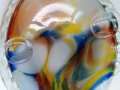 Пепелник Рибка от цветно стъкло 20,5*12,5 см, античен, снимка 6