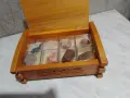 Дървена кутия като нова от соца преброена 210х148х75мм, снимка 6