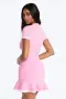 Лятна Млечно Розова Мини Рокля - Бранд FASHION NOVA, снимка 3