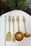 Бронзови прибори за готвене със седефени дръжки , снимка 5