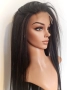 Черна перука от микс естествен косъм и примеси 70 см с Lace 4×4, снимка 14