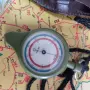 Армейски двустранен курвиметър КМ-59.А – СССР, отличен, с кожен калъф, снимка 5