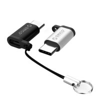 Orico преходник Adapter OTG - USB Micro B to Type-C - CBT-MT01-SV - 24 месеца гаранция, снимка 2 - USB кабели - 41289118