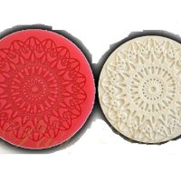 кръгла кръг силиконов молд форма отливка дантела  молд за украса декорация фондан торта мъфин, снимка 2 - Форми - 15021880