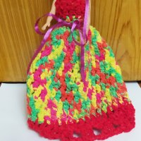 Разкошна плетена рокля за барби 3 + подарък кукла, снимка 12 - Кукли - 34103074