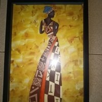Лот картини пана -африканки, снимка 3 - Картини - 41715629