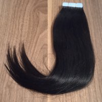 Естествена реми коса на ленти с лепило, снимка 3 - Аксесоари за коса - 40820633