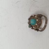 Стар филигранен сребърен пръстен, снимка 12 - Антикварни и старинни предмети - 42702371