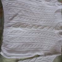 Памучна плетена блуза , снимка 1 - Блузи с дълъг ръкав и пуловери - 44240931