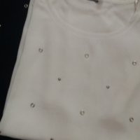 Тъмносиня блуза с кабсички 2ХЛ/3ХЛ размер., снимка 4 - Тениски - 41784784