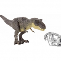 Mattel Jurassic World Тиранозавър Рекс с функции и звукови ефекти GWD67, снимка 2 - Фигурки - 36035002