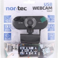 Неразопакована, запечатана уеб камера Nortec, 1080p Full HD Webcam, снимка 2 - Камери - 44343425