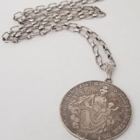 Рядка и стара сребърна монета с верижка Hungary 1/2 Thaler 1787  , снимка 12 - Нумизматика и бонистика - 40371479