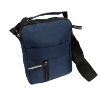 Мъжка чанта за през рамо, Син цвят, снимка 5 - Чанти - 41511627