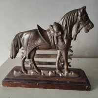 месингов салфеетник-кон, снимка 1 - Други ценни предмети - 41815413